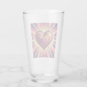 70s pop kunst hart/Valentijnse  Glas (Achterkant)