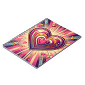 70s pop kunst hart/Valentijnse Notitieboek (Linkerzijde)