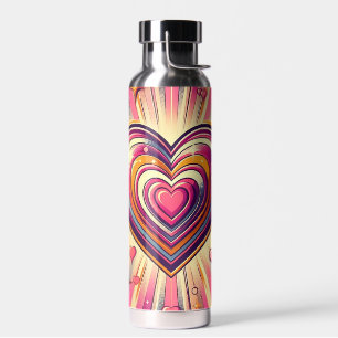 70s pop kunst hart/Valentijnse  Waterfles