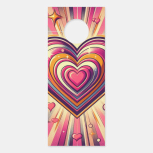 70s popart hart/Valentijns mok Deurhanger
