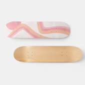 70s print Fireworks Pink oranje Persoonlijk Skateboard (Horizontaal)