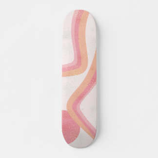 70s print Fireworks Pink oranje Persoonlijk Skateboard