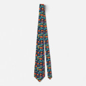 70's Psychadelic Groovy Mushrooms Necktie Stropdas (Voorkant)