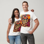 70's psychedelic cat t-shirt (Unisex)