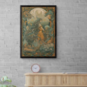 70s Psychedelic Hippie Chick AI Art | Retro Poster