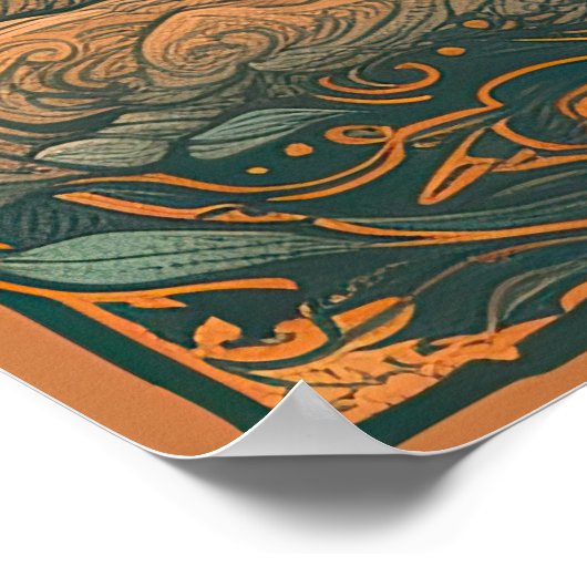 70s Psychedelic Hippie Chick AI Art | Retro Poster (Hoek)