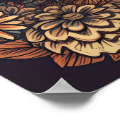 70s Psychedelic Hippie Van Retro AI Art Poster (Hoek)