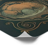 70s Psychedelic Mushroom AI Art | Retro Abstract Poster (Hoek)