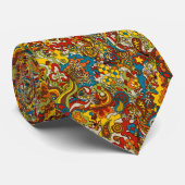 70s psychedelisch stromingsstropdas stropdas (Opgerold)