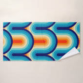 70s Rainbow Curves Badhanddoek (Badhanddoek)