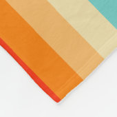 70s Rainbow Curves Fleece Deken (Hoek)