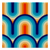 70s Rainbow Curves Perfect Poster (Voorkant)