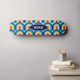 70s Rainbow Curves Persoonlijk Skateboard