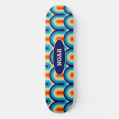 70s Rainbow Curves Persoonlijk Skateboard (Voorkant)