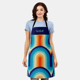 70s Rainbow Curves Schort
