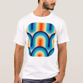 70s Rainbow Curves T-shirt (Voorkant)