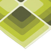 70s Rainbow Squares Monochrome Green Lange Tafelloper (Hoek)