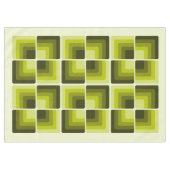 70s Rainbow Squares Monochrome Green Tafelkleed (Voorkant (Horizontaal))