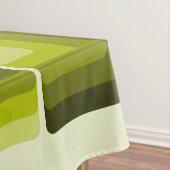 70s Rainbow Squares Monochrome Green Tafelkleed (Voorbeeld)