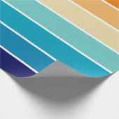 70s Rainbow Stripes Cadeaupapier (Hoek)