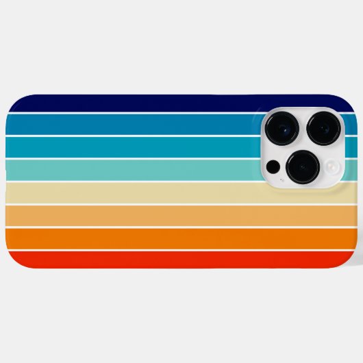 70s Rainbow Stripes Case-Mate iPhone Case (Achterkant (horizontaal))