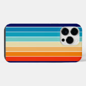 70s Rainbow Stripes iPhone Hoesje (Achterkant horizontaal)