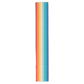 70s Rainbow Stripes Lange Tafelloper (Voorkant)