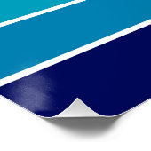 70s Rainbow Stripes Perfect Poster (Hoek)