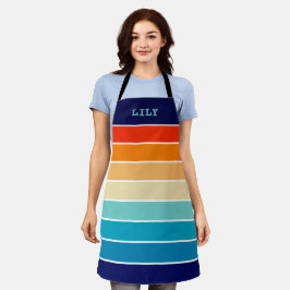 70s Rainbow Stripes Schort