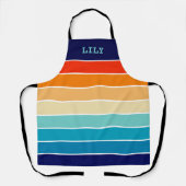 70s Rainbow Stripes Schort (Voorkant)