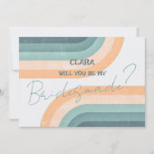 70s  Rainbow Wedding Bridesmade Kaart (Voorkant)