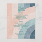  70s Rainbow Wedding Menu (Voorkant)