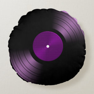 70s Record album Vinyl Rond Kussen
