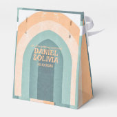 70s  regenboog bruiloft bedankdoosjes (Achterkant)