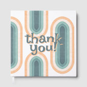 70s  regenboog bruiloft gastenboek (Voorkant)