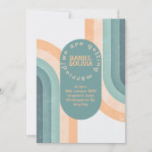 70s  regenboog bruiloft kaart (Voorkant)