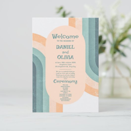 70s  regenboog huwelijksprogramma's (Staand voorkant)