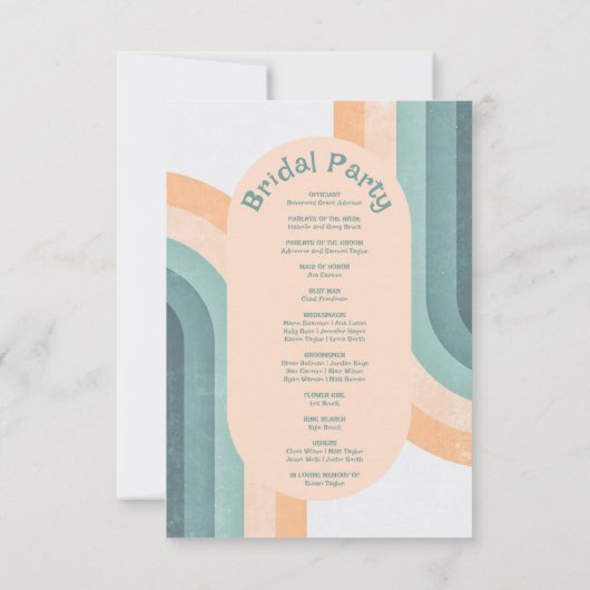 70s  regenboog huwelijksprogramma's (Achterkant)