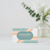 70s  regenboog met QR Visitekaartje (Staand voorkant)