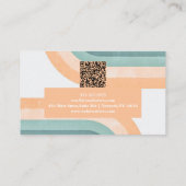 70s  regenboog met QR Visitekaartje (Achterkant)