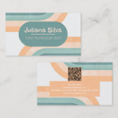 70s  regenboog met QR Visitekaartje (Voorkant / Achterkant)