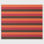 70s Retro 3 Gestreept  Kleurenpatroon Cadeaupapier (Vlak)