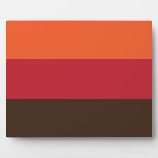 70s Retro 3 Gestreept Kleurenpatroon Fotoplaat (Voorkant)