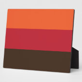 70s Retro 3 Gestreept Kleurenpatroon Fotoplaat (Zijkant)