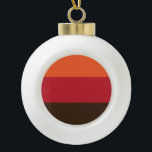 70s Retro 3 Gestreept  Kleurenpatroon Keramische Bal Ornament<br><div class="desc">70s Retro Three Stripe  Color Pattern Wereldbol Trotters is gespecialiseerd in eigenzinnige beelden uit het hele wereldbol. Hier vindt u unieke Wenskaarten,  Briefkaarten,  Posters,  Muismatten en meer.</div>