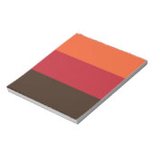 70s Retro 3 Gestreept Kleurenpatroon Notitieblok (Linkerzijde)