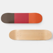 70s Retro 3 Gestreept  Kleurenpatroon Persoonlijk Skateboard (Horizontaal)