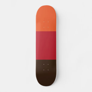 70s Retro 3 Gestreept Kleurenpatroon Persoonlijk Skateboard