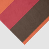 70s Retro 3 Gestreept  Kleurenpatroon Tissuepapier (Detail)