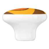 70s Retro Abstract Lava Ontwerp Keramische Knop (Zijkant)